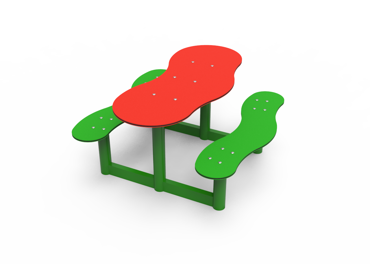 Apple-shaped side table