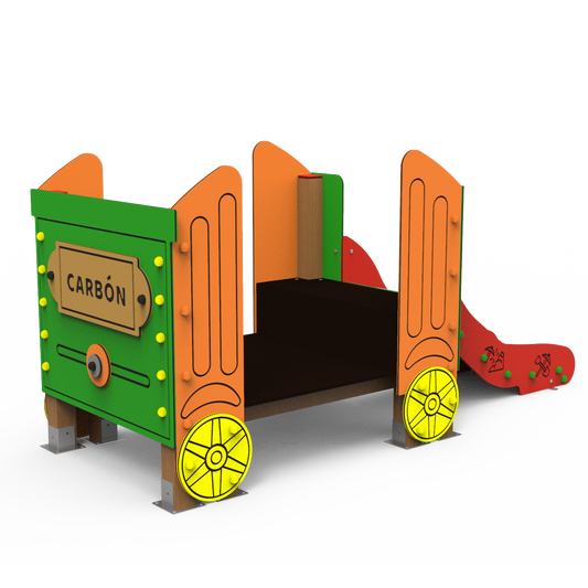 Wagon with slide