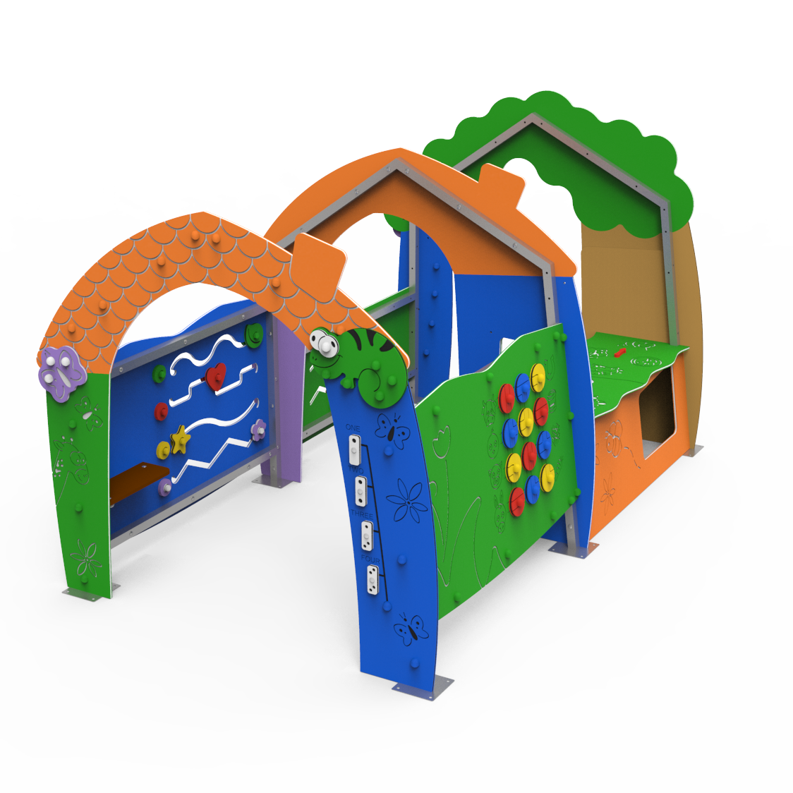 Playhouse and Stimulation Garden