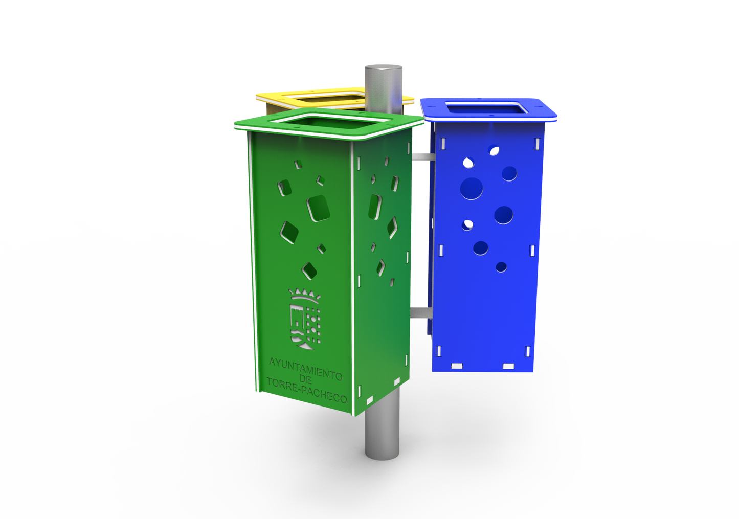 Customizable trash can (3 modules)