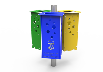 Customizable trash can (3 modules)