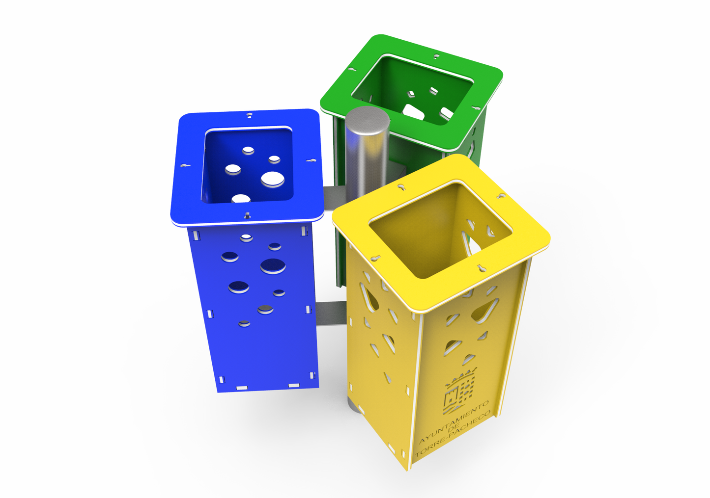 Customizable trash can (3 modules)