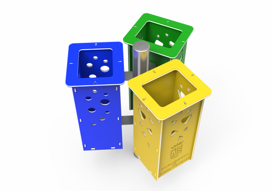 Customizable trash can (3 modules)