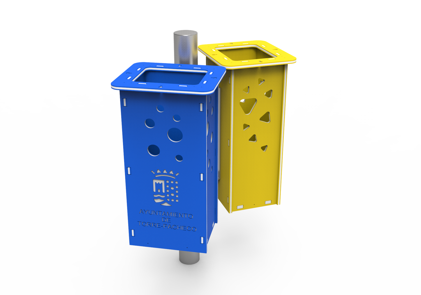 Customizable trash can (2 modules)