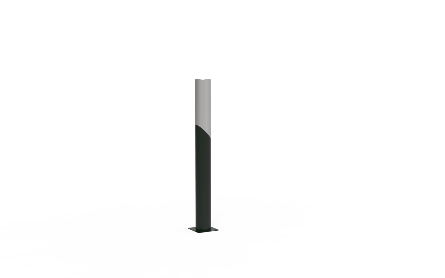 Galvanized and lacquered pillar