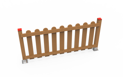 Wooden fence